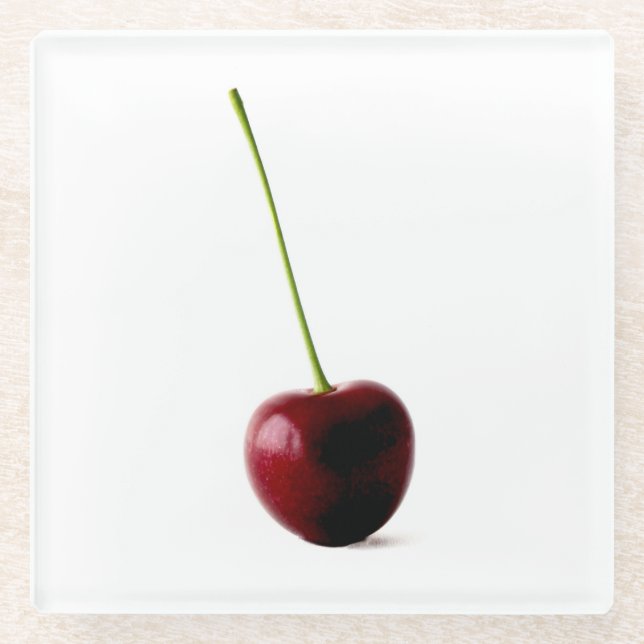 Eine süße Cherry-Küste Glasuntersetzer (Vorderseite)