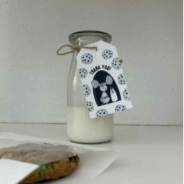 Eine süße Cookie Maus zum Geburtstag Geschenkanhänger