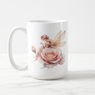 Eine süße Feen-Rosa-Tasse Kaffeetasse