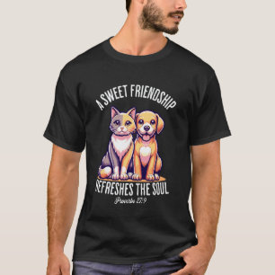 Eine süße Freundschaft erfrischt Bibelvers T-Shirt