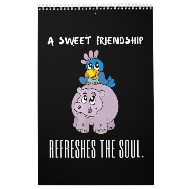 Eine süße Freundschaft erfrischt das Soul Lila Hip Kalender (Titelbild)