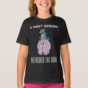 Eine süße Freundschaft erfrischt das Soul Lila Hip T-Shirt