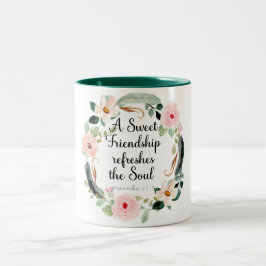 Eine süße Freundschaft erfrischt das Soul Zweifarbige Tasse