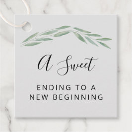 Eine süße Hochzeit für einen neuen Anfang Geschenkanhänger