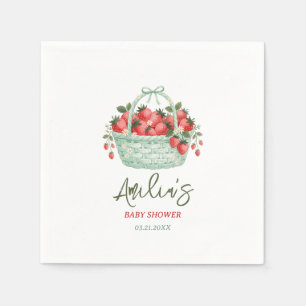 Eine süße kleine Berry Baby Shower Serviette