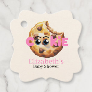 Eine süße kleine Cookie-Rosa-Baby-Thank-You Geschenkanhänger