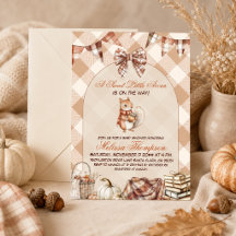 Eine süße kleine Eichel Herbst Wald Baby Shower