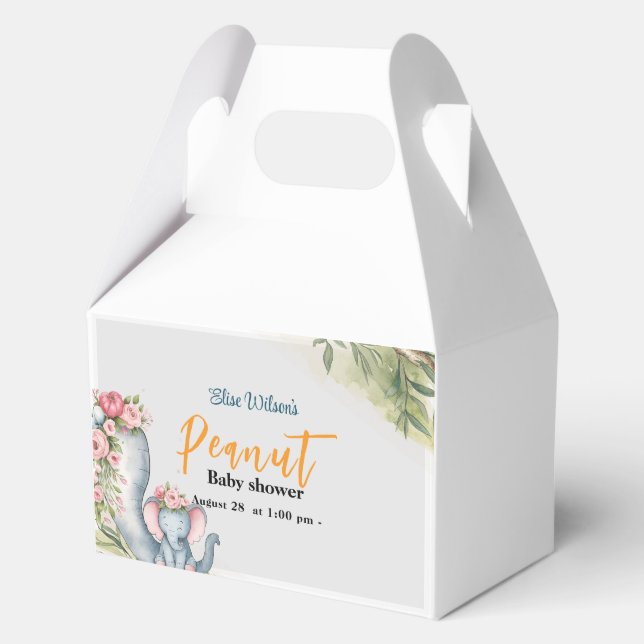 Eine süße kleine Erdnuss ist unterwegs Geschenkschachtel (Vorderseite)