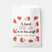 Eine süße Kleine Girl Watermelon Kinderdusche