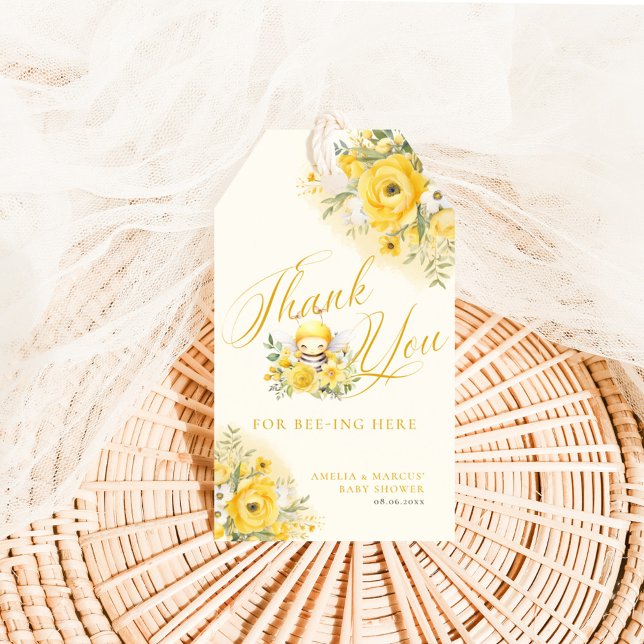 Eine süße Kleine Honey Bee Baby Dusche Danke Geschenkanhänger (Von Creator hochgeladen)
