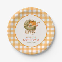 Eine süße kleine Kürbis-Herbst-Baby-Party