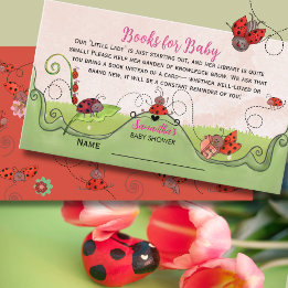 Eine süße kleine Ladybug-Lady Bücher fürs Baby Begleitkarte