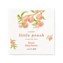 Eine süße kleine Pfirsich-Baby-Party
