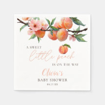 Eine süße kleine Pfirsich-Baby-Party