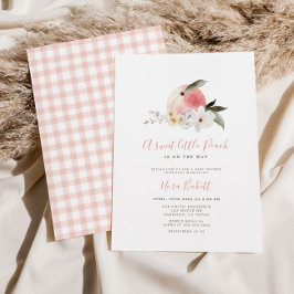 Eine süße kleine Pfirsichdusche - Einladung