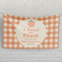Eine süße kleine Pfirsichfrucht Rosa Orangen Babyd
