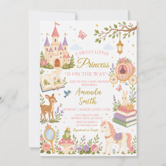 Eine süße kleine Prinzessin Baby Shower Einladung