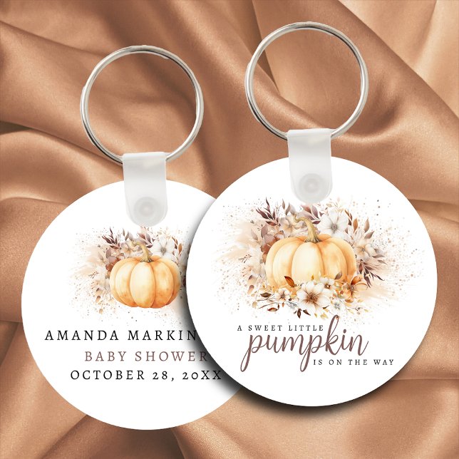 Eine süße, kleine Pumpkin-Neutral-Babydusche Schlüsselanhänger (Von Creator hochgeladen)