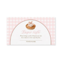 Eine süße kleine Torte rosa Gingham-Windel-Verlosu