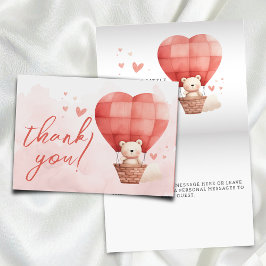 Eine süße Kleine Valentine ist auf dem Weg Baby Du Dankeskarte