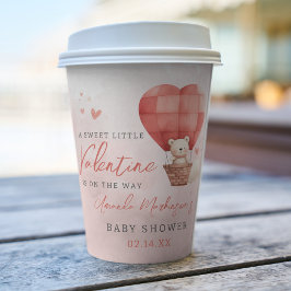 Eine süße Kleine Valentine ist auf dem Weg Baby Du Pappbecher
