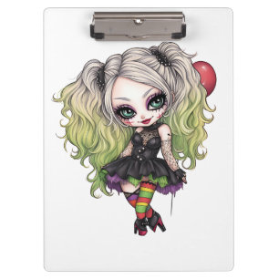 Eine süße Mädchen-Halloween-Design-Kollektion 15 Klemmbrett