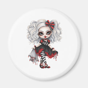 Eine süße Mädchen-Halloween-Design-Kollektion 7 Magnet
