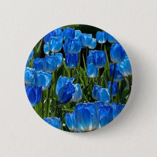 Eine süße und elegante blaue Blumenbrosche Button