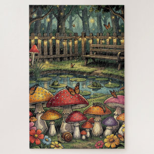 Eine süße, verspielte Cottagecore-Illustration