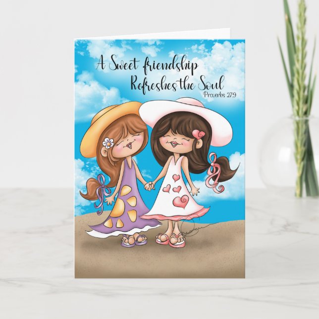 Eine Sweet Friendship Grußkarte Karte (Vorderseite)