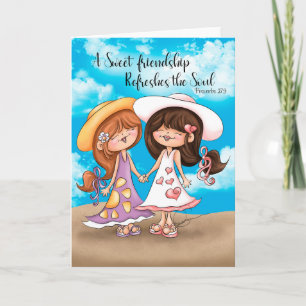 Eine Sweet Friendship Grußkarte Karte