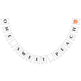 Eine Sweet Peach Erste Geburtstagsparty Wimpelkette