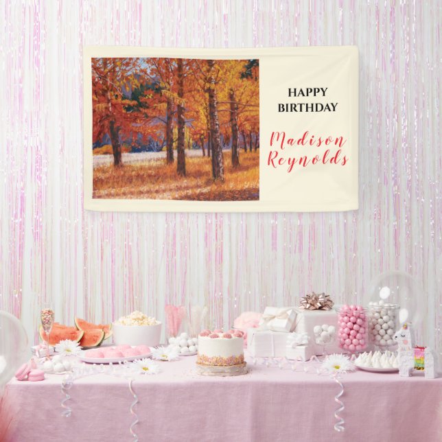 Eine Symphonie der Herbstfarben  Banner (Party)