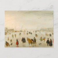 Eine Szene auf dem Eis von Hendrick Avercamp Postc