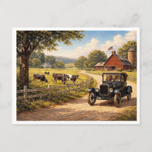 Eine Szene aus dem amerikanischen Leben. Postkarte