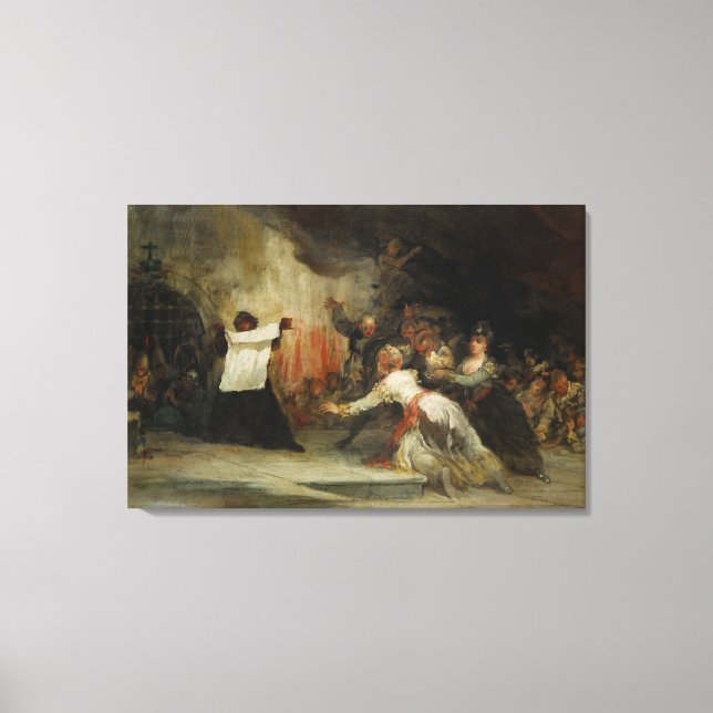 Eine Szene des Exorzismus (siehe auch 59715) Leinwanddruck (Vorderseite)