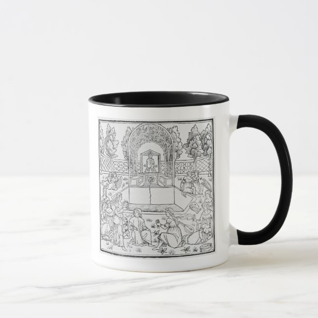 Eine Szene vom Decameron Tasse (Rechts)