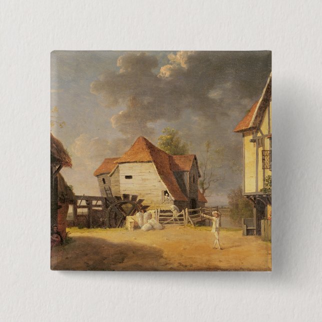 Eine Szene "vom Mädchen der Mühle", 1765 (Öl an Button (Vorderseite)