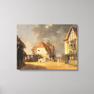 Eine Szene "vom Mädchen der Mühle", 1765 (Öl an Leinwanddruck