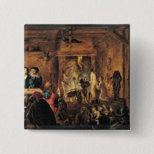 Eine Szene von Zauberei, 1633 Button