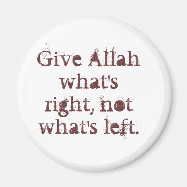 Eine tägliche Erinnerung Magnet (Vorne)