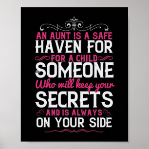 Eine Tante ist ein sicherer Hafen für ein Kind-01. Poster