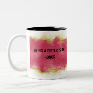 Eine Tante zu sein ist unbezahlbar rosa zweiseitig Zweifarbige Tasse