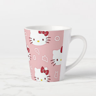 eine Tasse, die ein niedliches Kätzchen ausdrückt Milchtasse