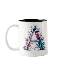 Eine Tasse für den Kaffee - Blumendesign