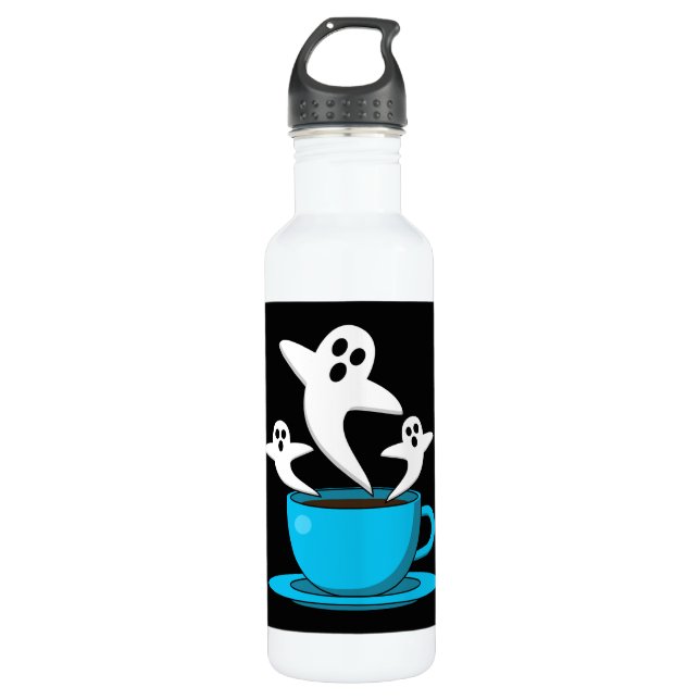 Eine Tasse Geisterrauchkaffee Edelstahlflasche (Vorderseite)