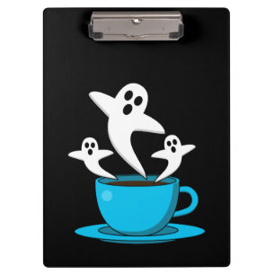 Eine Tasse Geisterrauchkaffee Klemmbrett