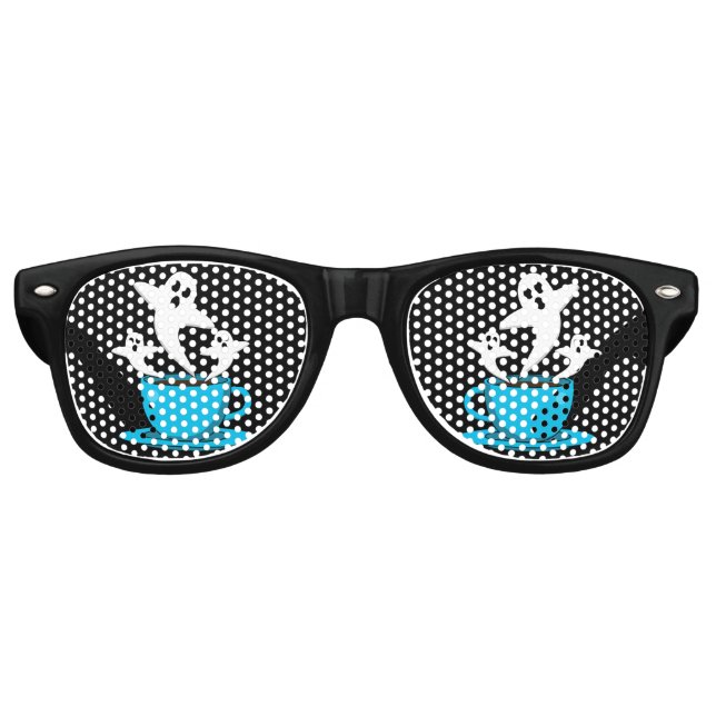Eine Tasse Geisterrauchkaffee Partybrille (Vorderseite)