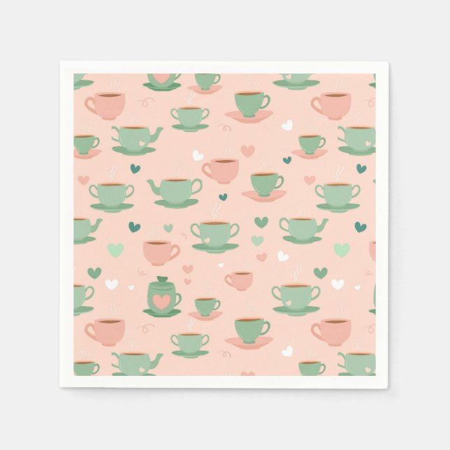Eine Tasse Gemütlichkeit Serviette (Vorderseite)