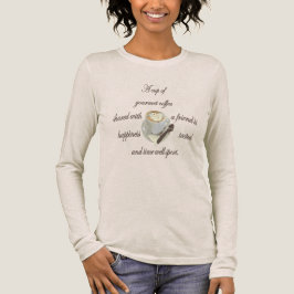 Eine Tasse Gourmet-Kaffee, geteilt mit einem Freun Tri-Blend Shirt